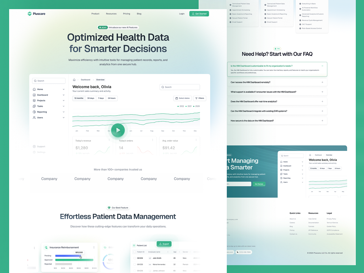 Finance SaaS Landing Page for Modern Financial Platforms Image 2