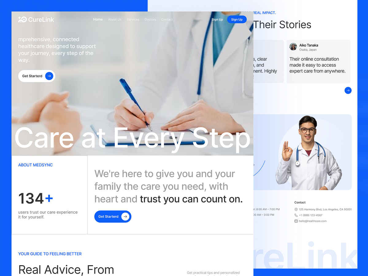 Hospital & Healthcare Landing Page for Modern Medical Image 0