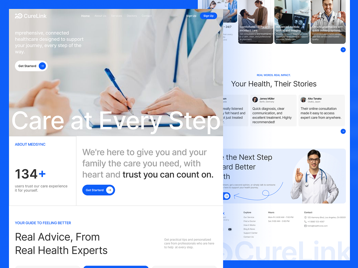 Hospital & Healthcare Landing Page for Modern Medical Image 3