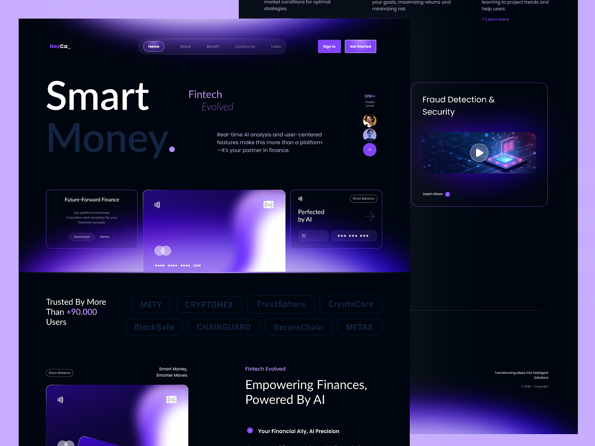 AI-Powered Fintech Banking Website for the Future of Finance
