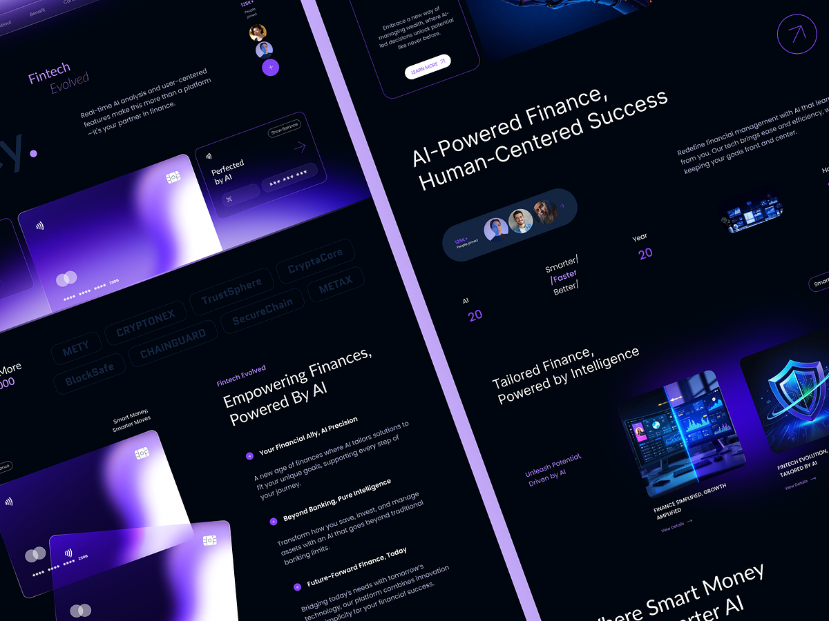 AI-Powered Fintech Banking Website for the Future of Finance Image 1