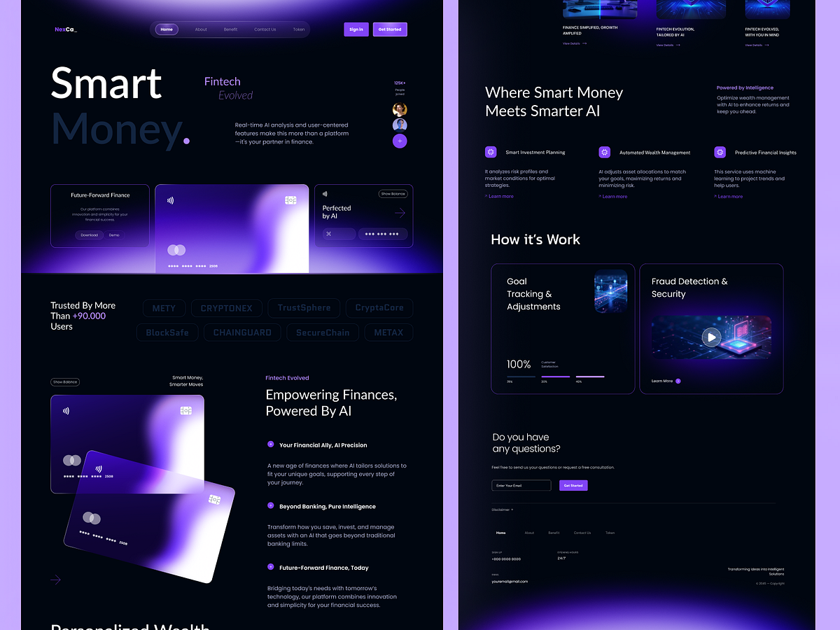 AI-Powered Fintech Banking Website for the Future of Finance Image 2