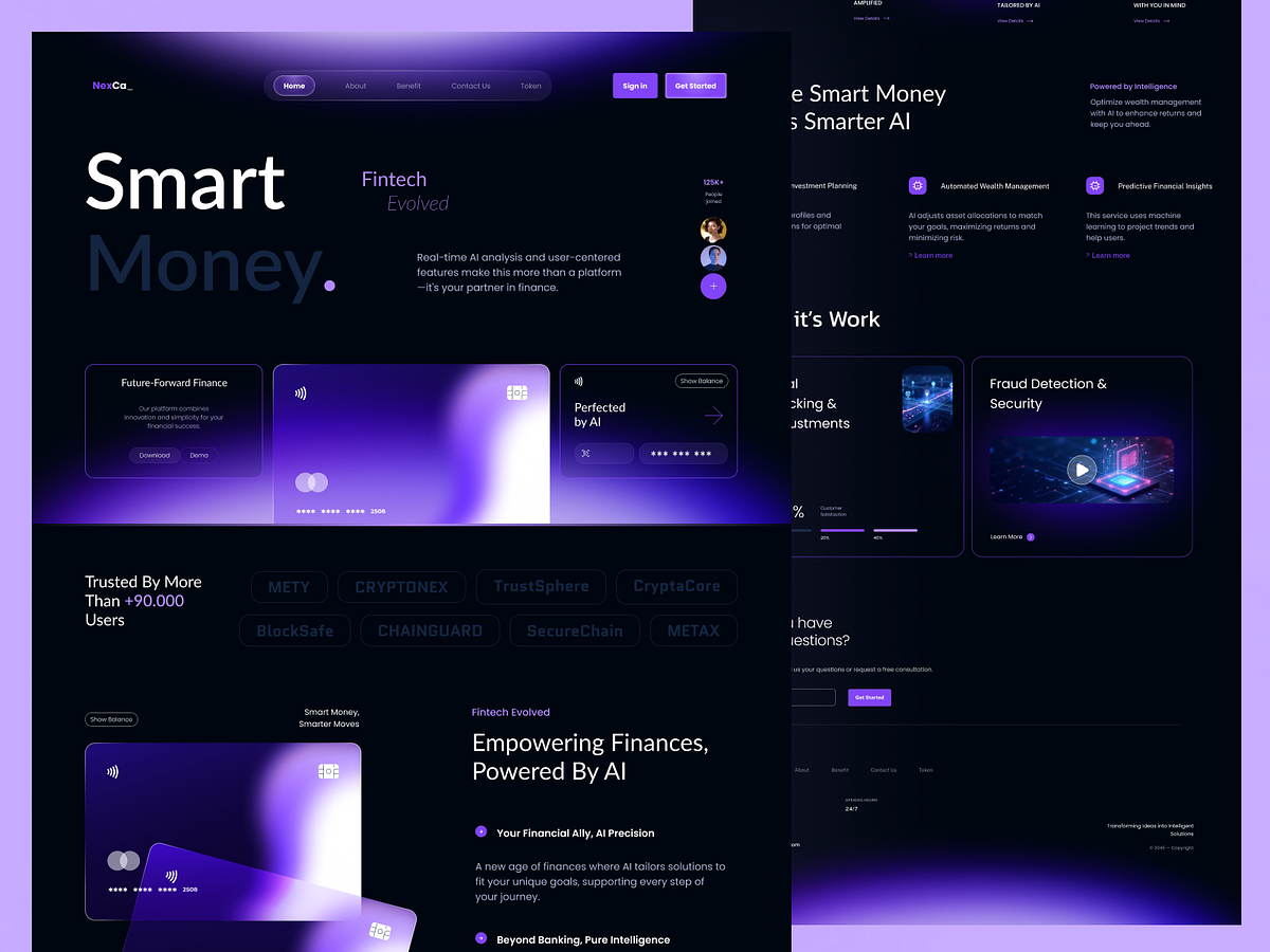 AI-Powered Fintech Banking Website for the Future of Finance Image 3