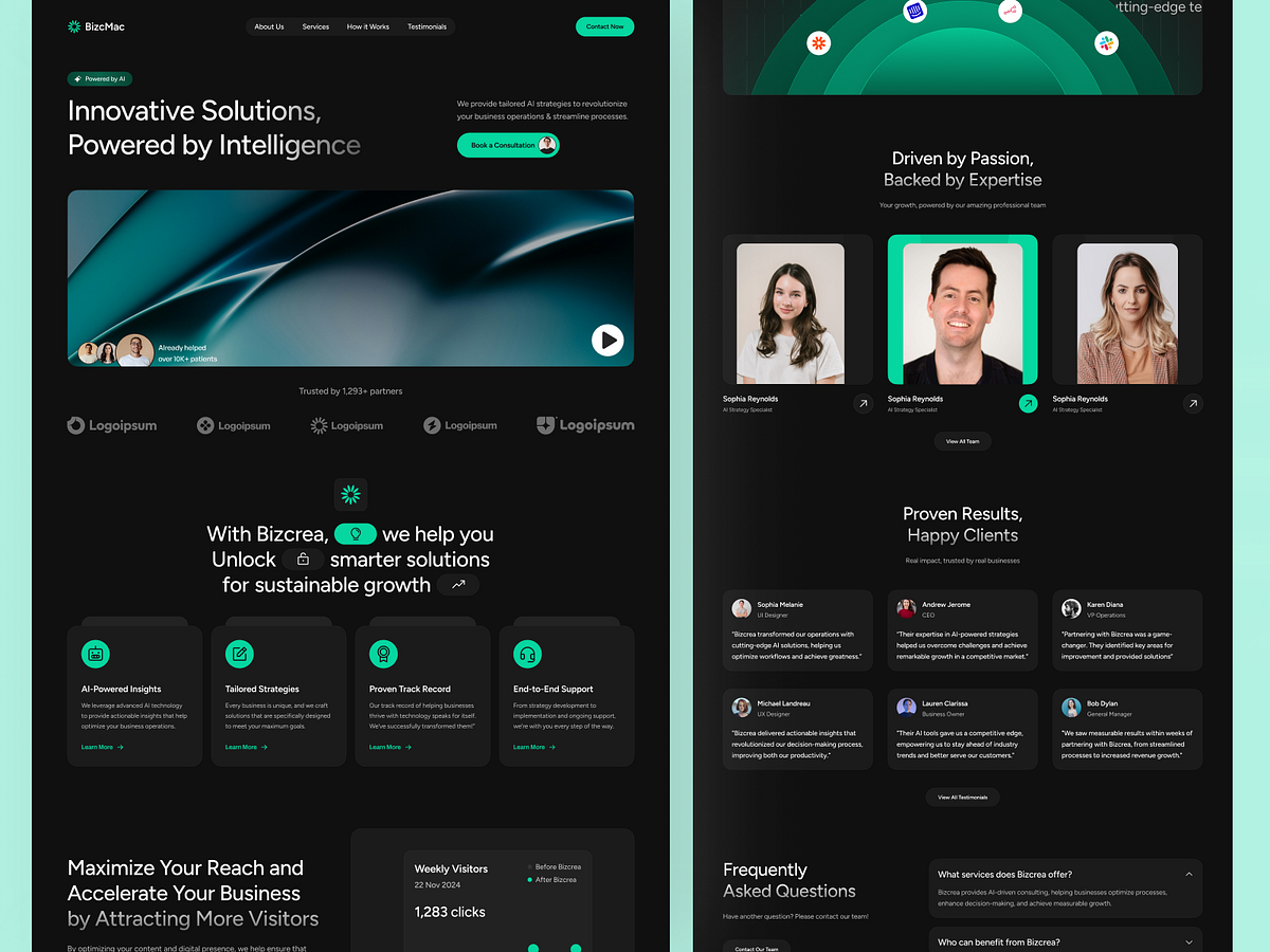 AI Strategy & Intelligence Consulting Website for Modern Image 0