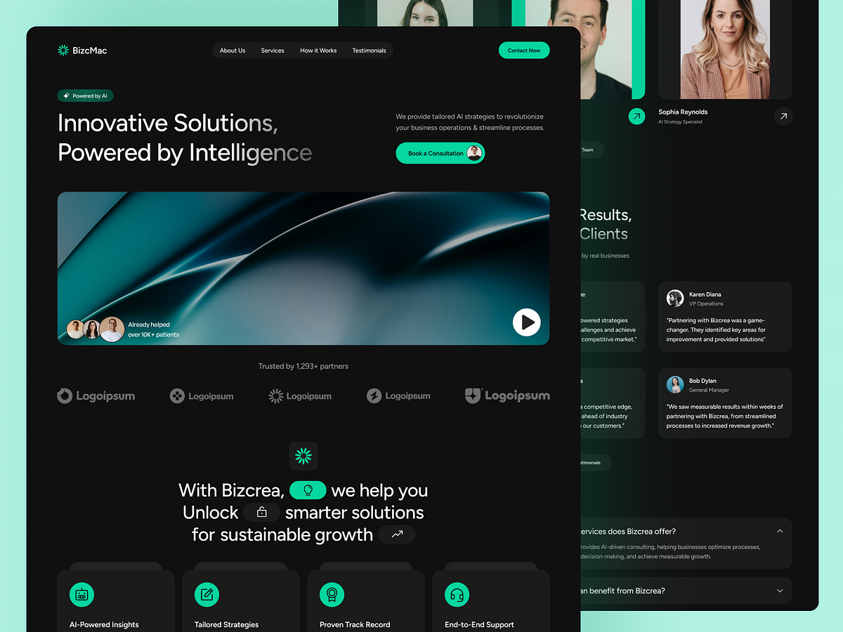 AI Strategy & Intelligence Consulting Website for Modern Image 3