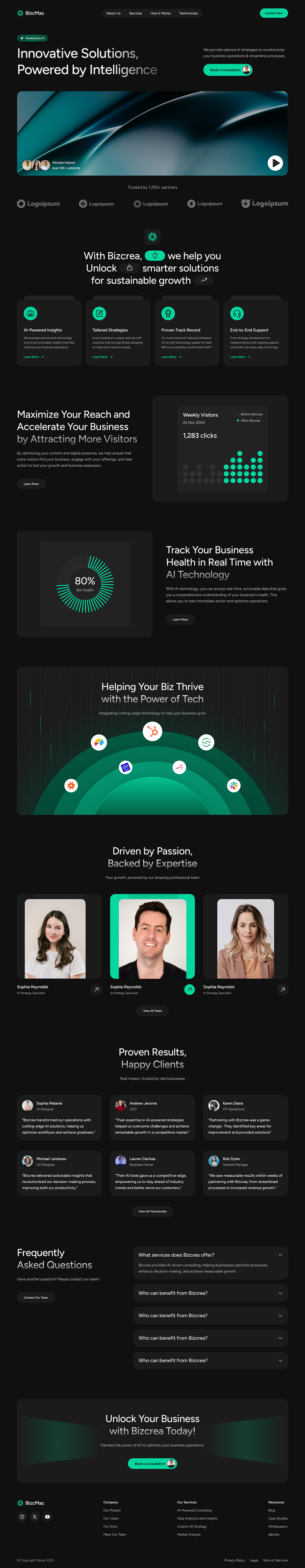 AI Strategy & Intelligence Consulting Website for Modern Image 4