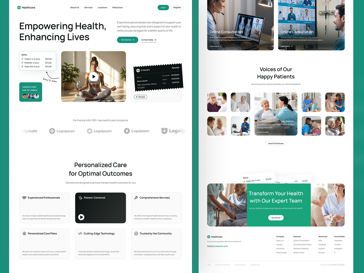 Healthcare – Clean & Trustworthy Healthcare Landing Page Design Image 2