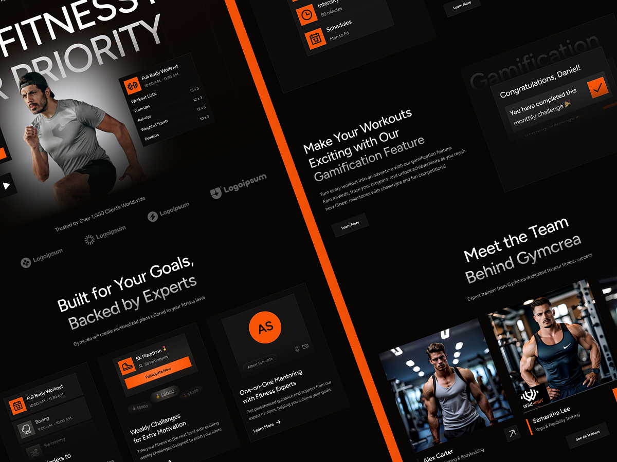 Gymtrack – Performance-Driven Fitness Tracking Landing Page Image 3