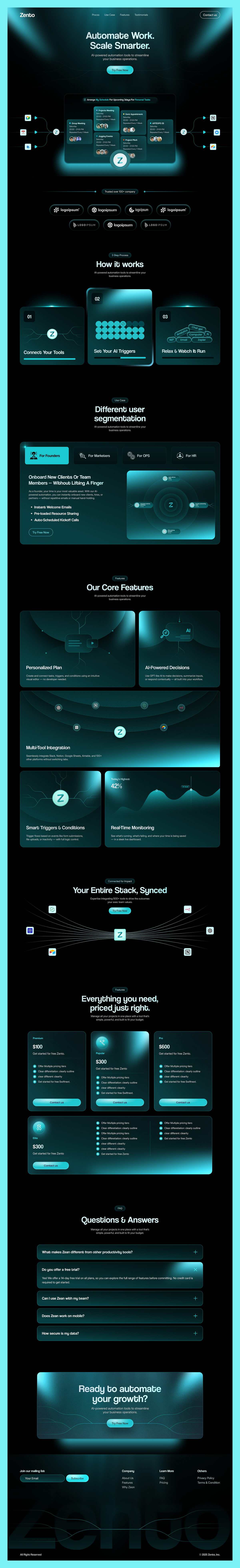 Zento – Clean & Scalable SaaS Landing Page Design Image 4