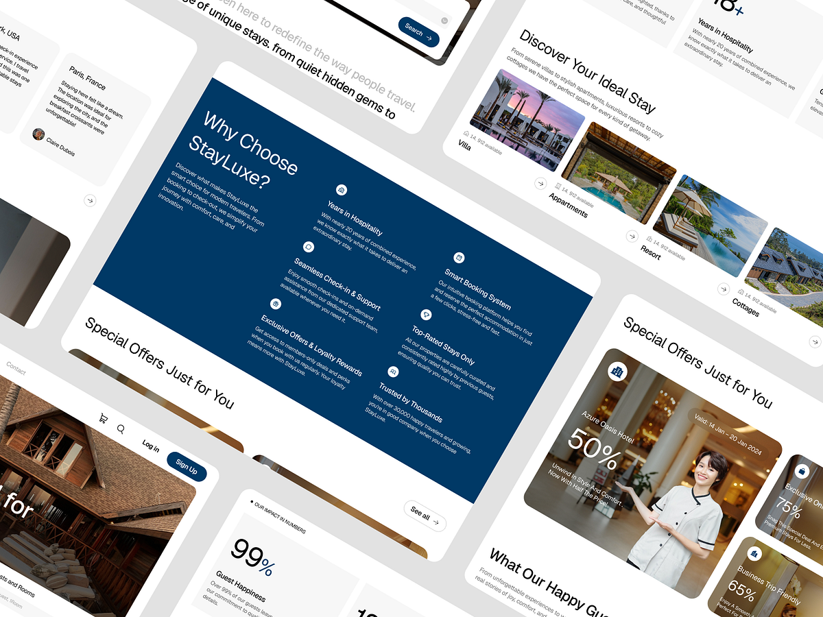 Hotel Booking Website Design Image 2