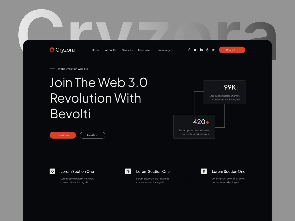 🌐 Cryzora — Web3 Landing Page
