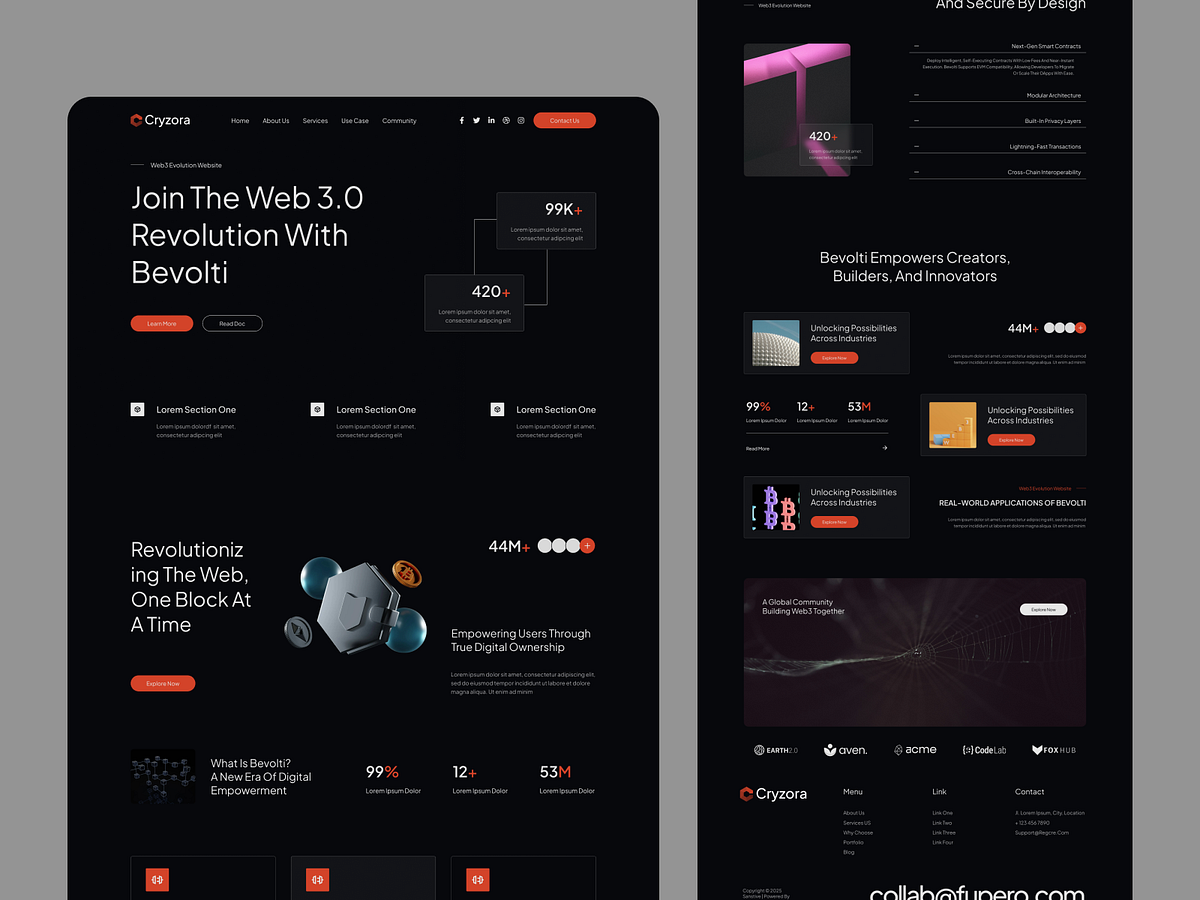 🌐 Cryzora — Web3 Landing Page Image 2