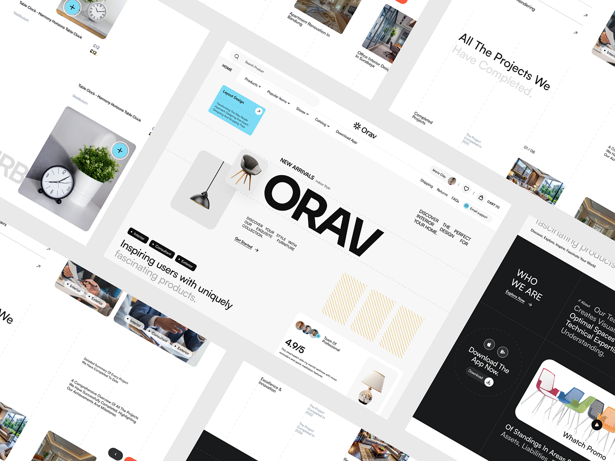 🛋️ Orav — Premium Interior Landing Page Design Image 1
