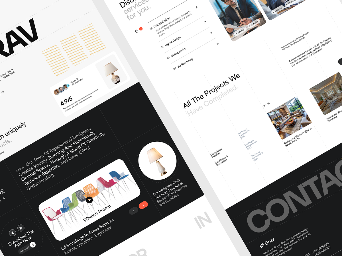 🛋️ Orav — Premium Interior Landing Page Design Image 2