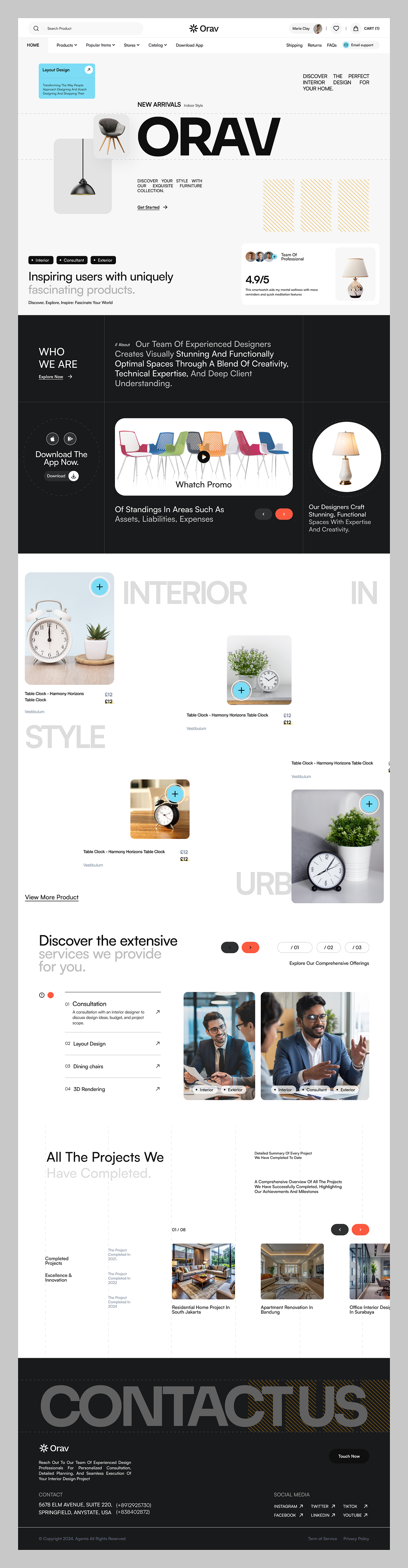 🛋️ Orav — Premium Interior Landing Page Design Image 3