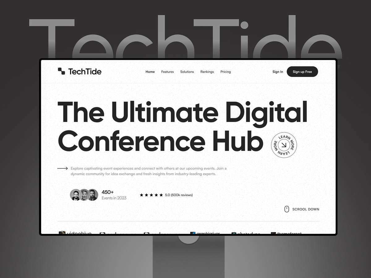 🎙️ TechTide — Premium Digital Conference and Event Platform