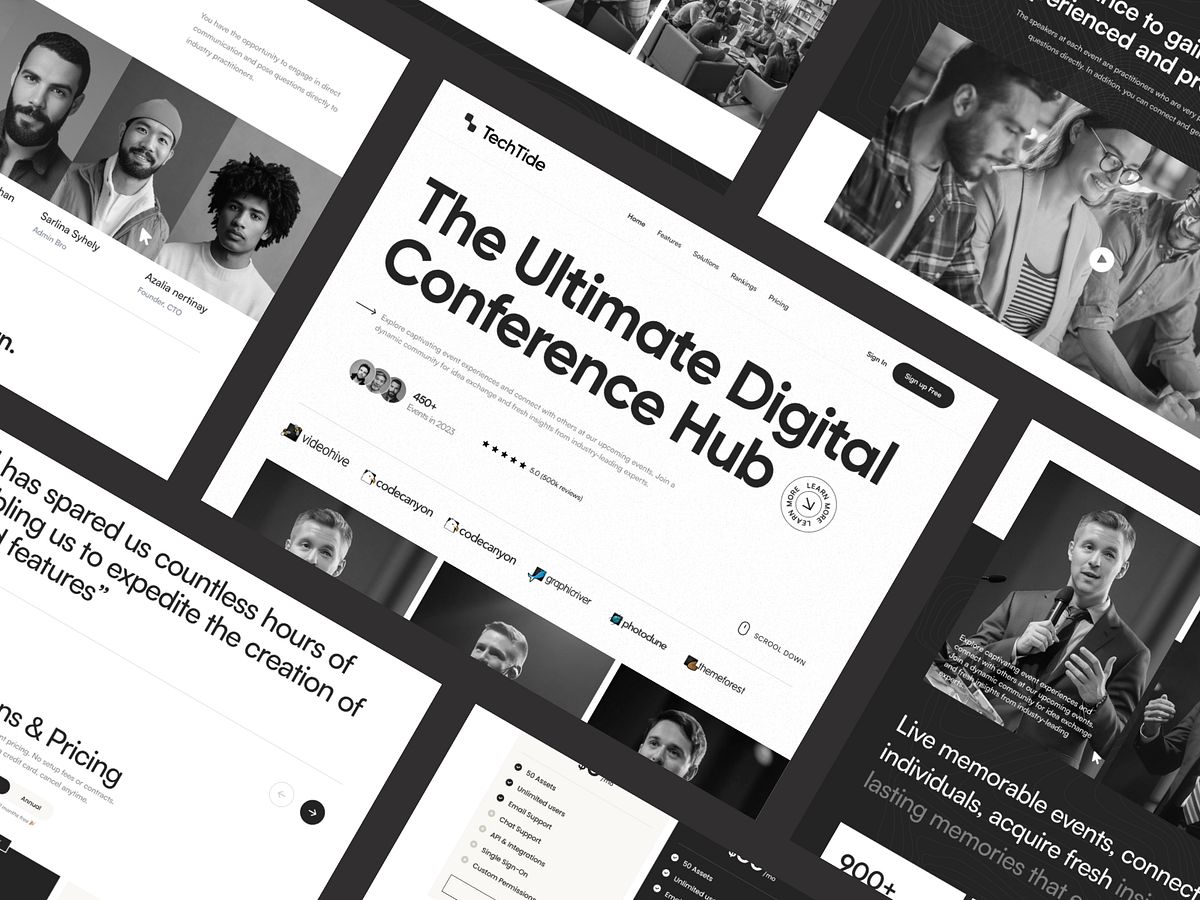 🎙️ TechTide — Premium Digital Conference and Event Platform Image 2