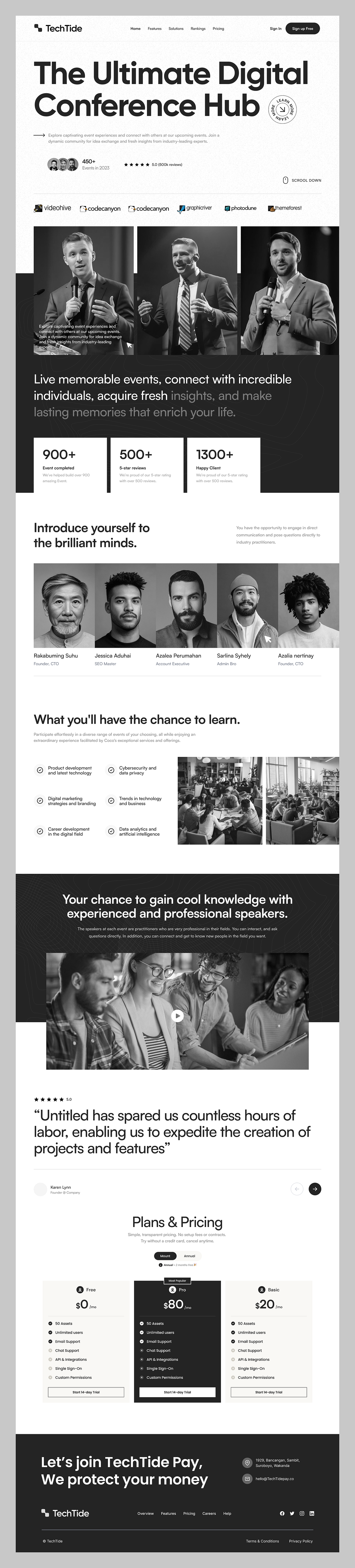 🎙️ TechTide — Premium Digital Conference and Event Platform Image 3