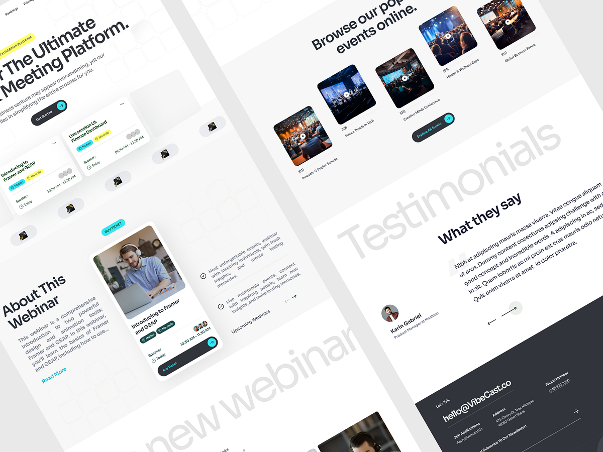 🎙️ VibeCast — Webinar & Meeting Platform Image 0
