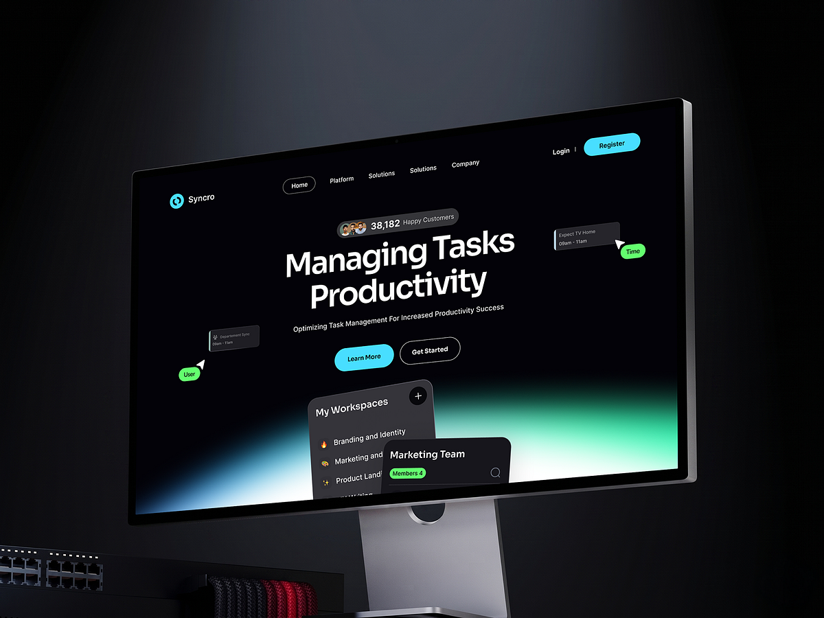 Synroc – Task Management SaaS Landing Page ✅⚡