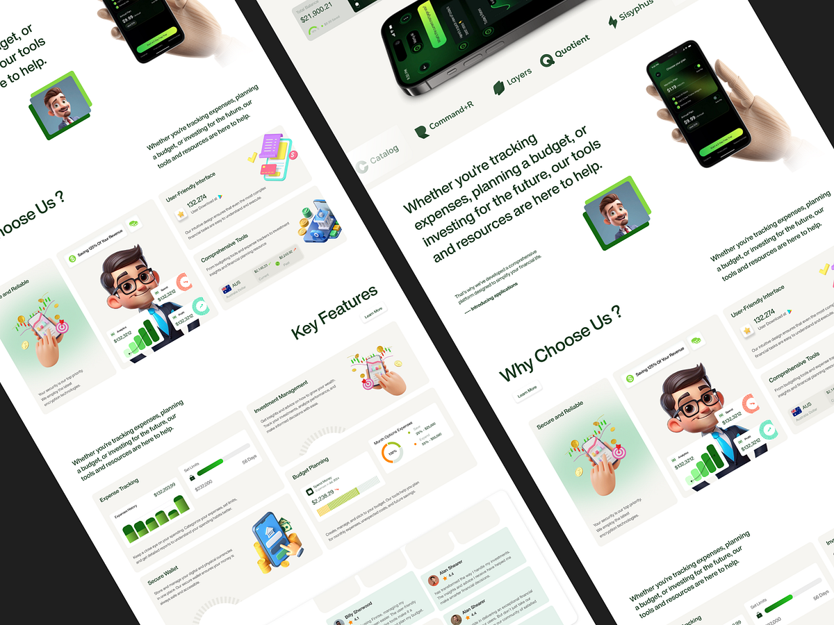 Fintrise – Finance Platform Landing Page 💰 Image 2