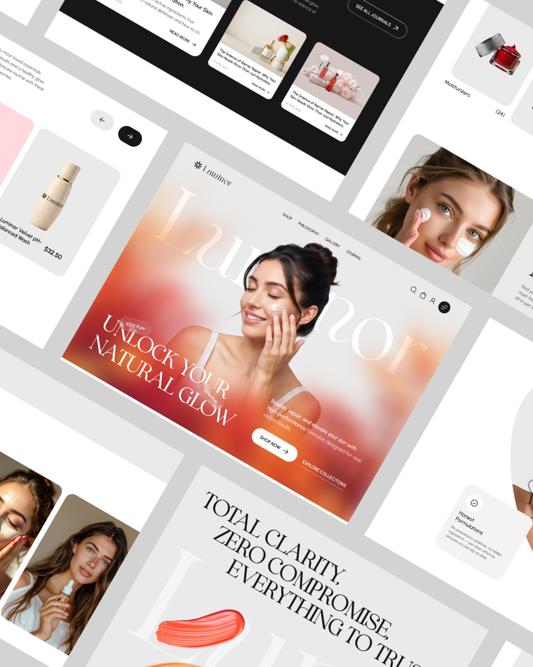 Luminor – Clean Skincare Brand Landing Page Design ✨🌿 Image 6