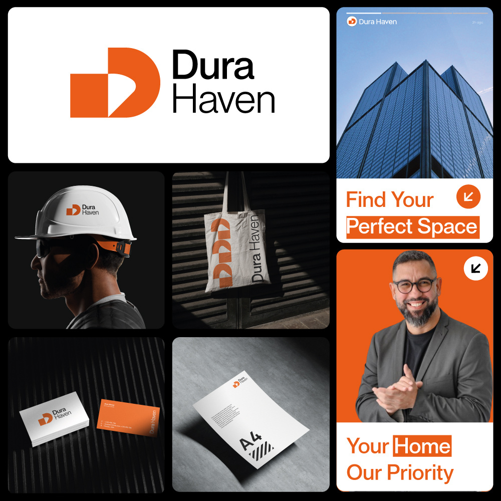 Dura Haven – Real Estate Brand Identity Design 🏠✨ Image 11