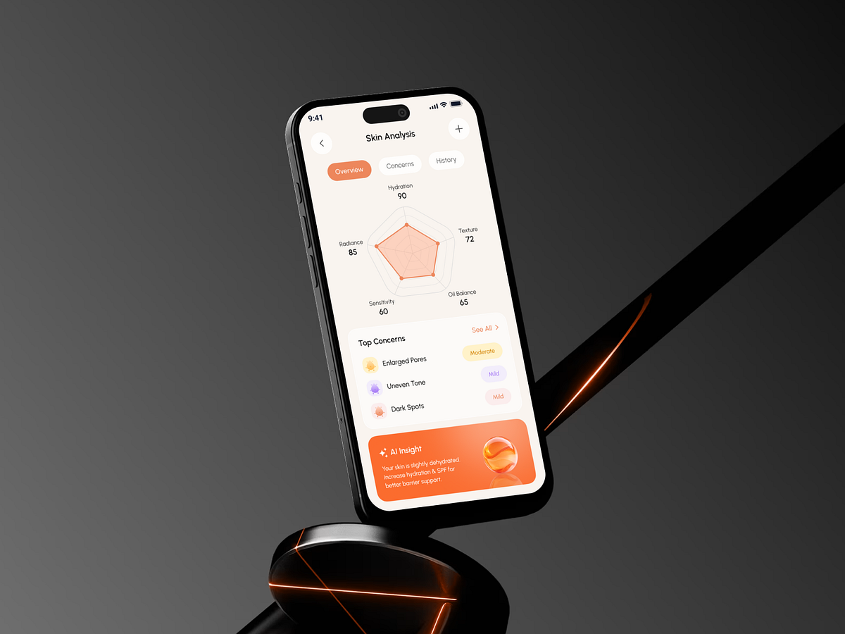 AI-Powered Skincare Tracker App UI/UX 📱✨ Image 1