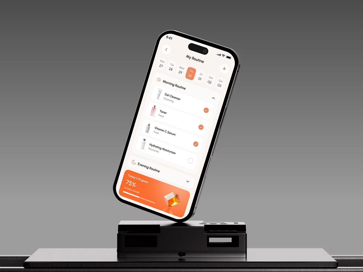 AI-Powered Skincare Tracker App UI/UX 📱✨ Image 8