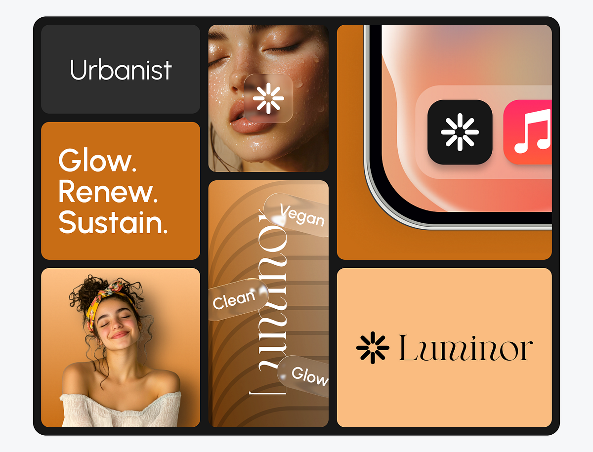 Luminor – Clean Skincare Brand Identity Design ✨🌿