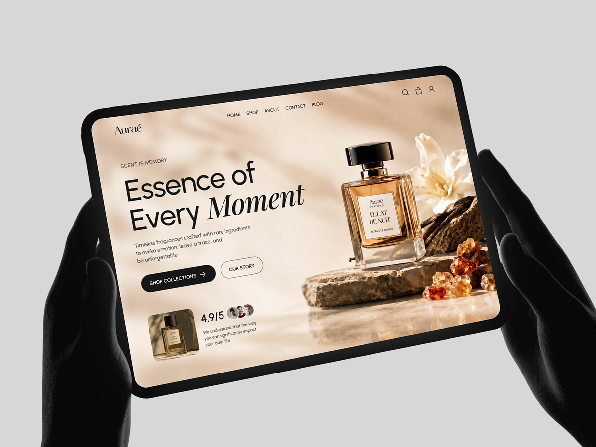 Luxury Perfume Brand Landing Page 🌸✨ Image 0