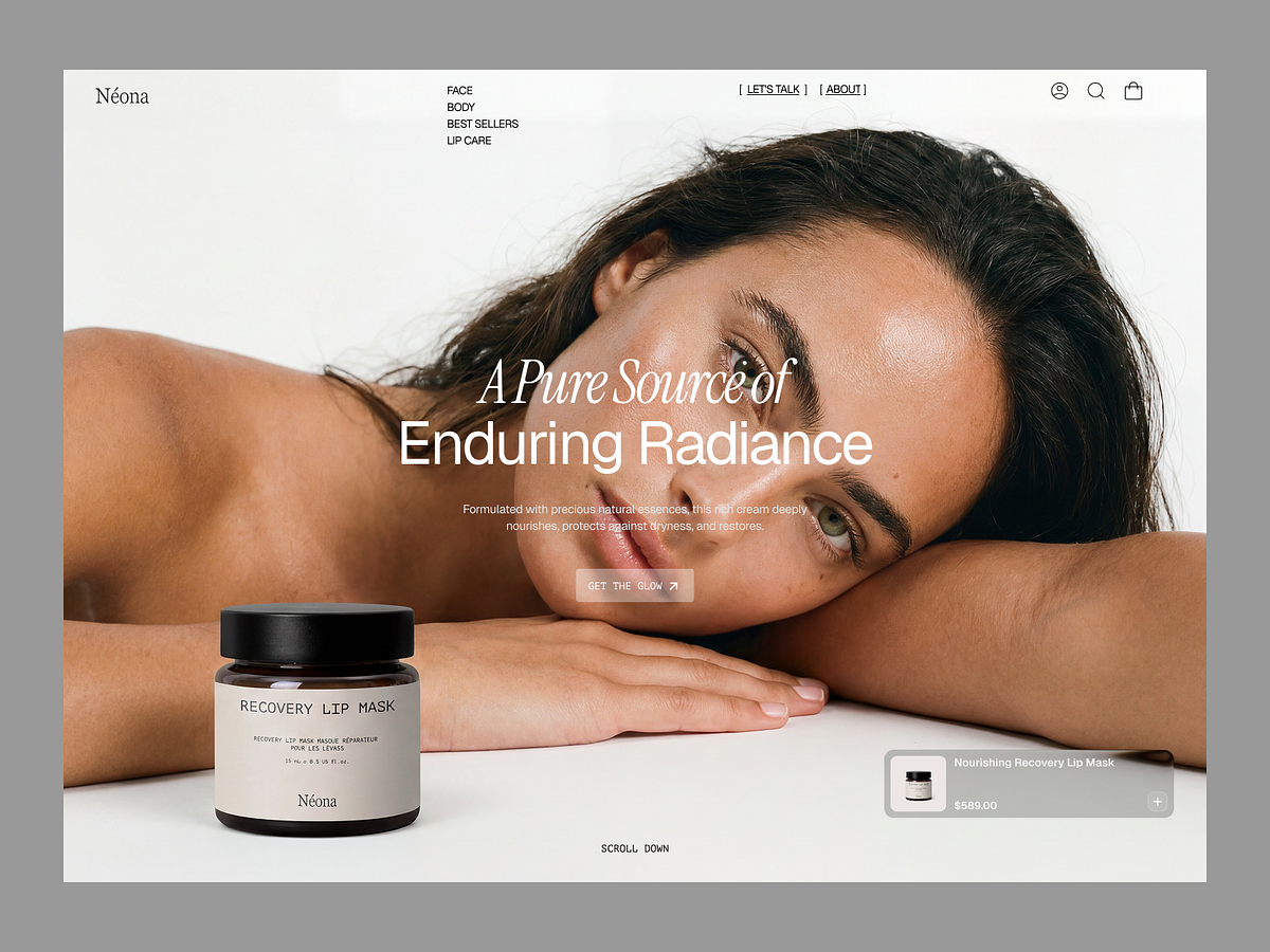 Clean Skincare & Beauty Brand Landing Page ✨🌿