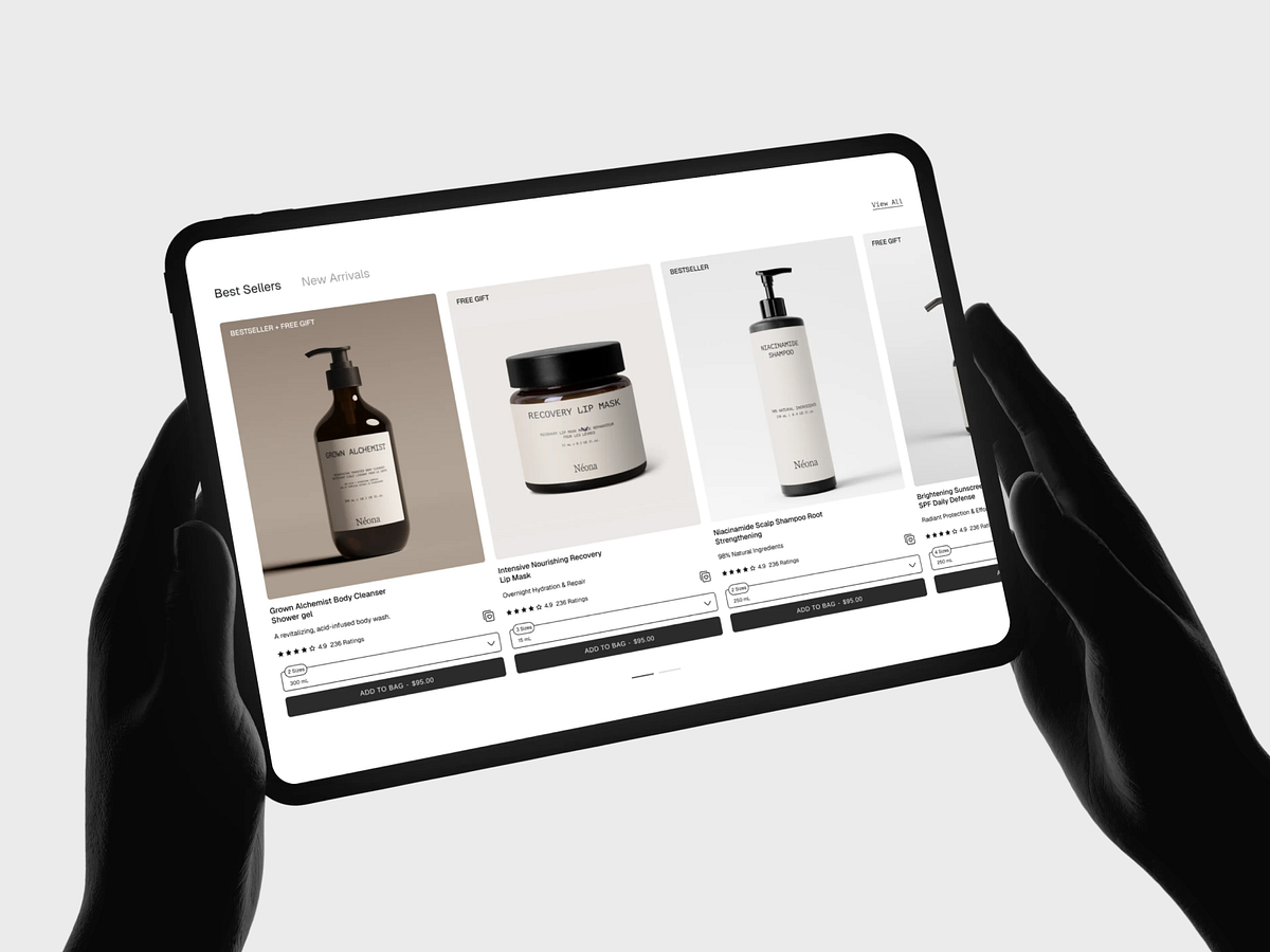 Clean Skincare & Beauty Brand Landing Page ✨🌿 Image 1