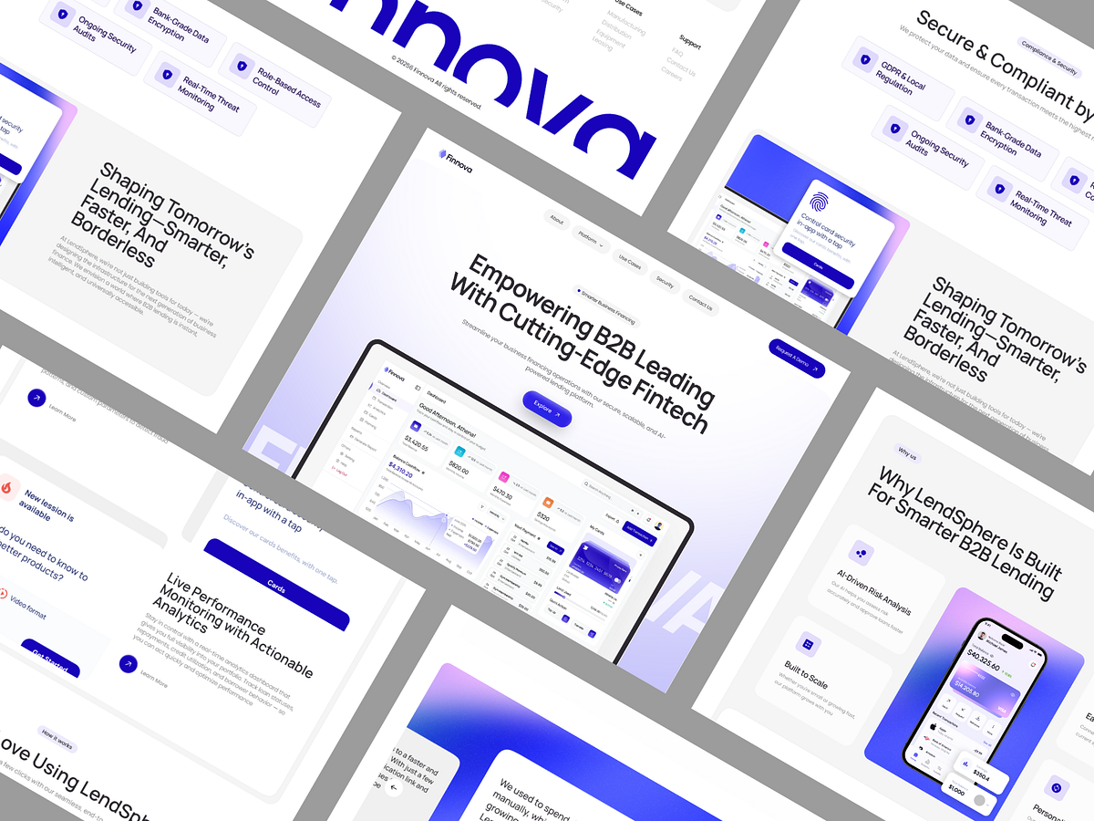 B2B Fintech Lending Platform Landing Page 💰🏦 Image 1