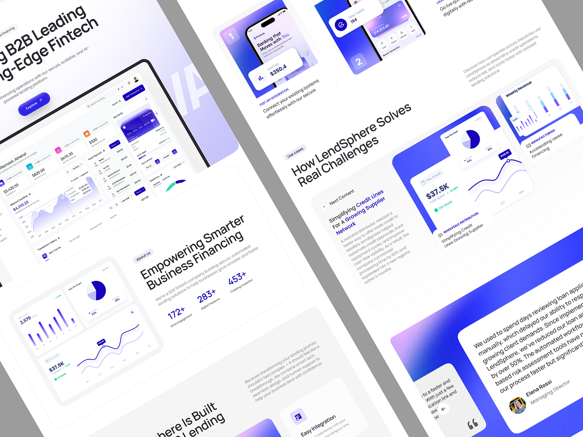 B2B Fintech Lending Platform Landing Page 💰🏦 Image 4