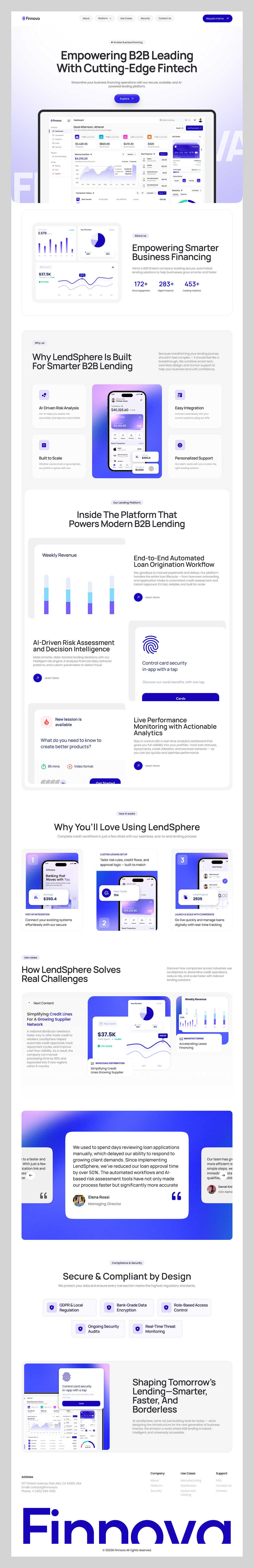 B2B Fintech Lending Platform Landing Page 💰🏦 Image 6