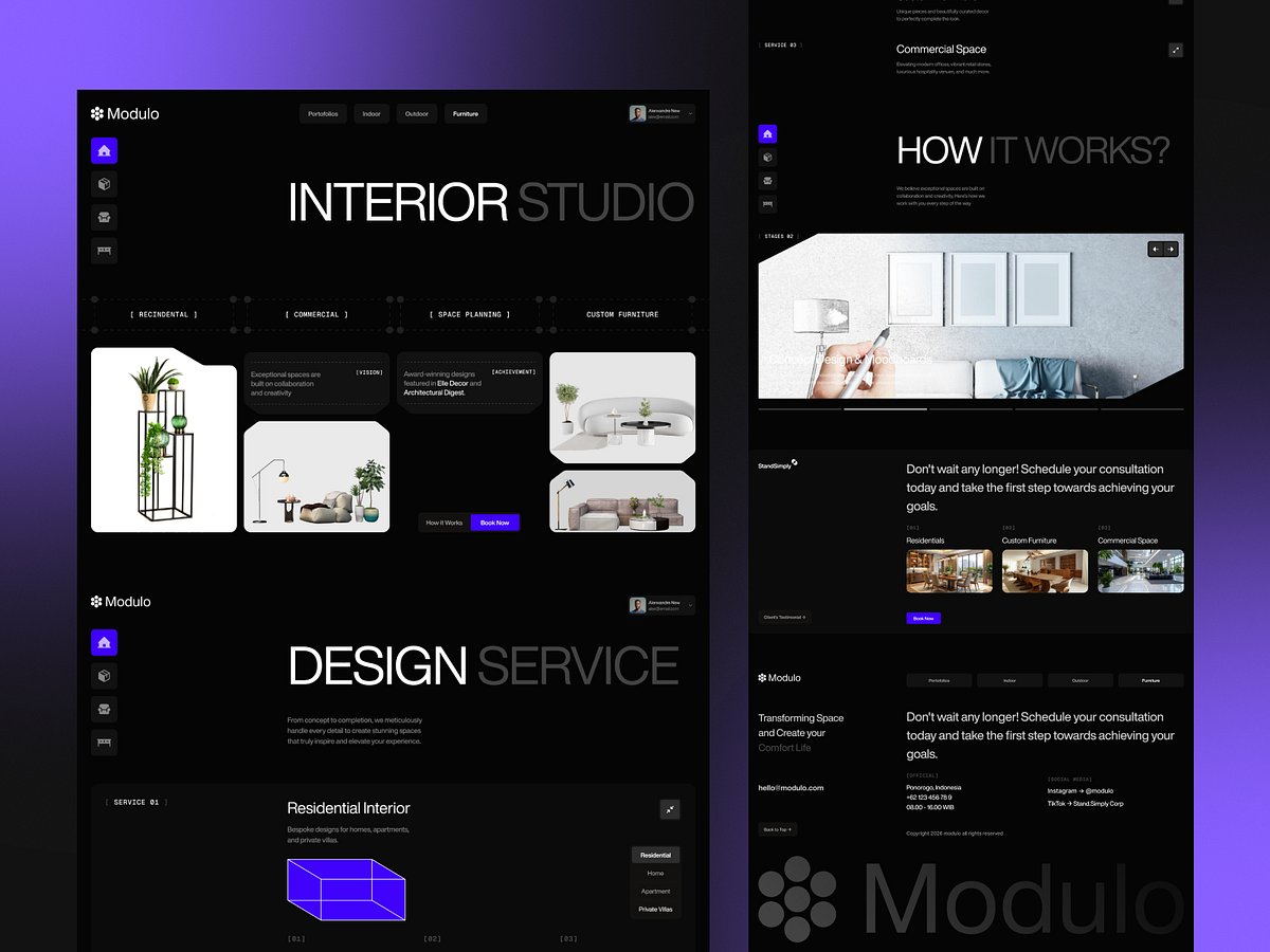 Interior Design Studio Brand Landing Page 🏠✨