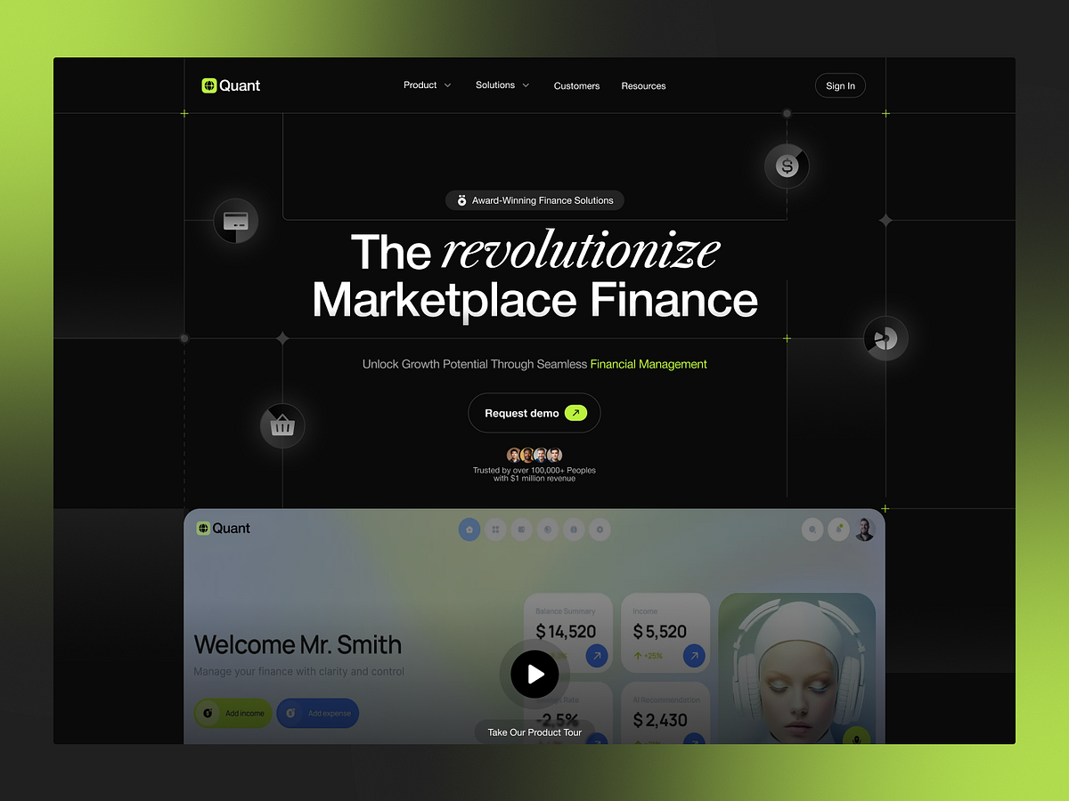 Finance SaaS Landing Page ππ°