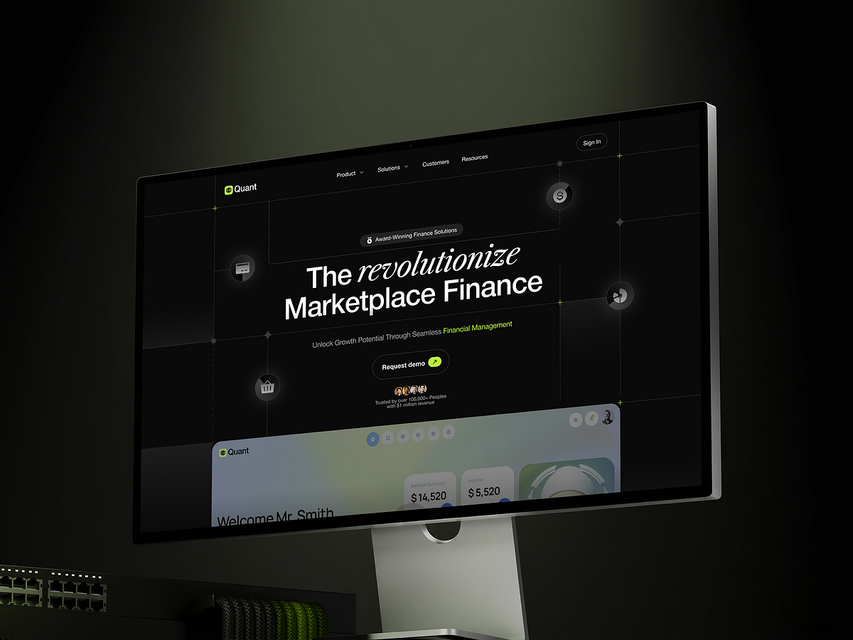Finance SaaS Landing Page ππ° Image 2