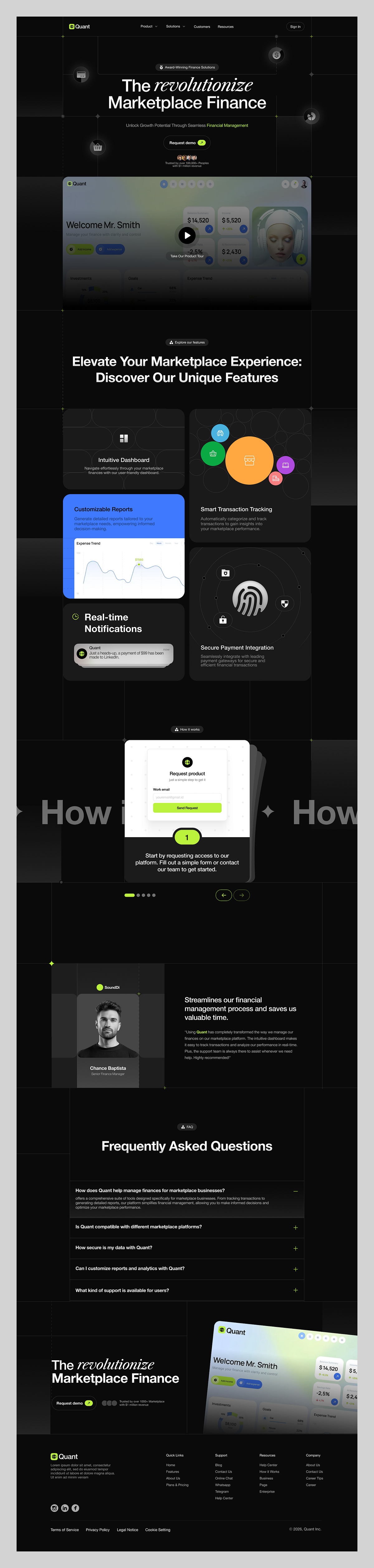 Finance SaaS Landing Page ππ° Image 4