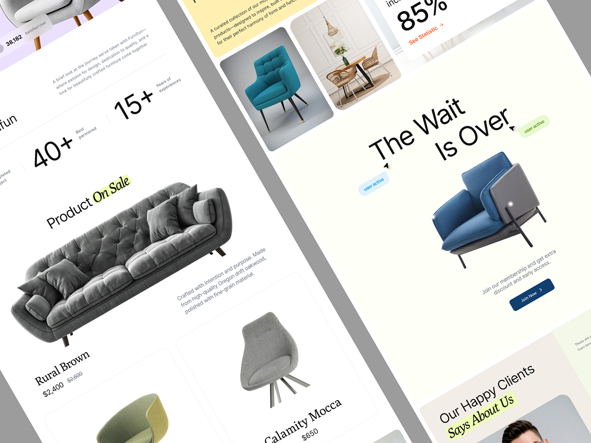 Modern Artisan Furniture Brand Landing Page 🛋️✨ Image 0
