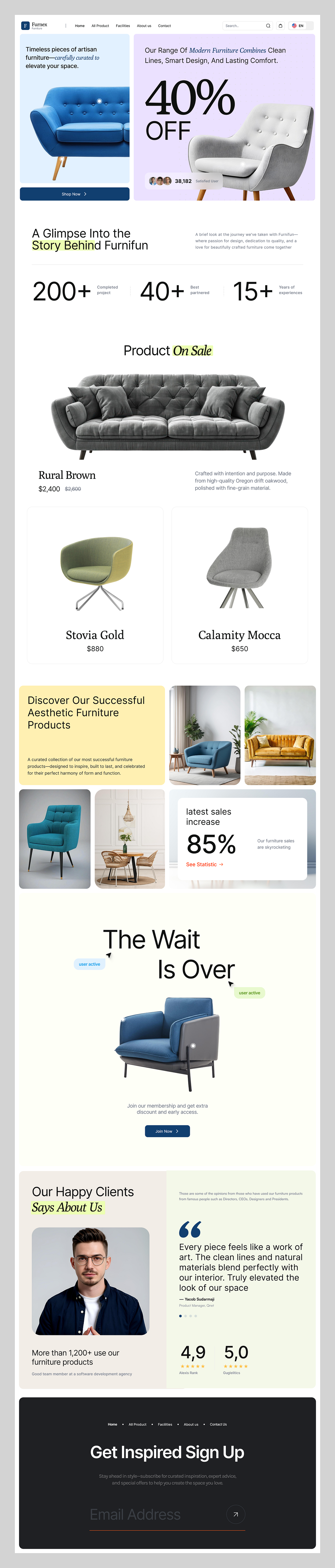 Modern Artisan Furniture Brand Landing Page 🛋️✨ Image 4