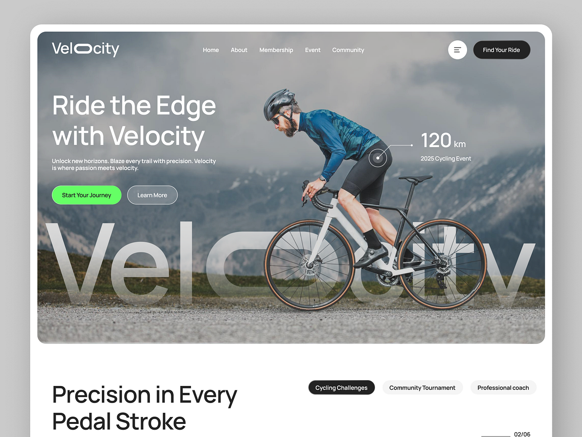 Cycling & Community Brand Landing Page 🚴‍♂️⚡