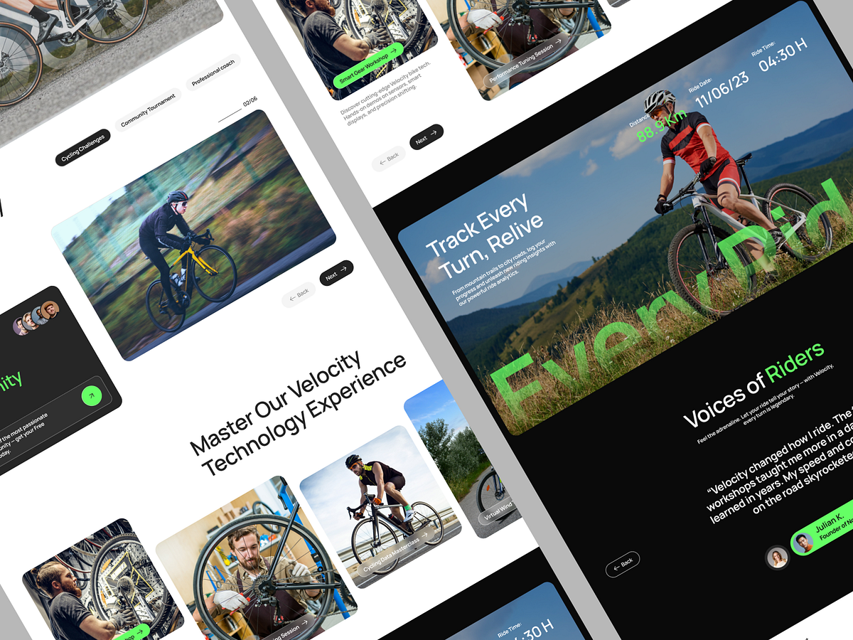 Cycling & Community Brand Landing Page 🚴‍♂️⚡ Image 2