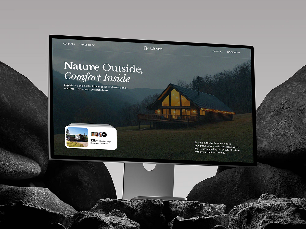 Cottage & Nature Retreat Brand Landing Page 🏡🌲 Image 2