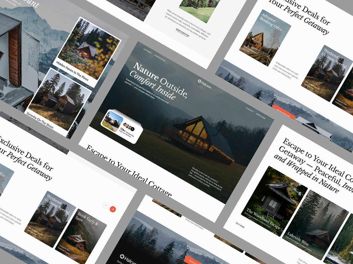 Cottage & Nature Retreat Brand Landing Page 🏡🌲 Image 3