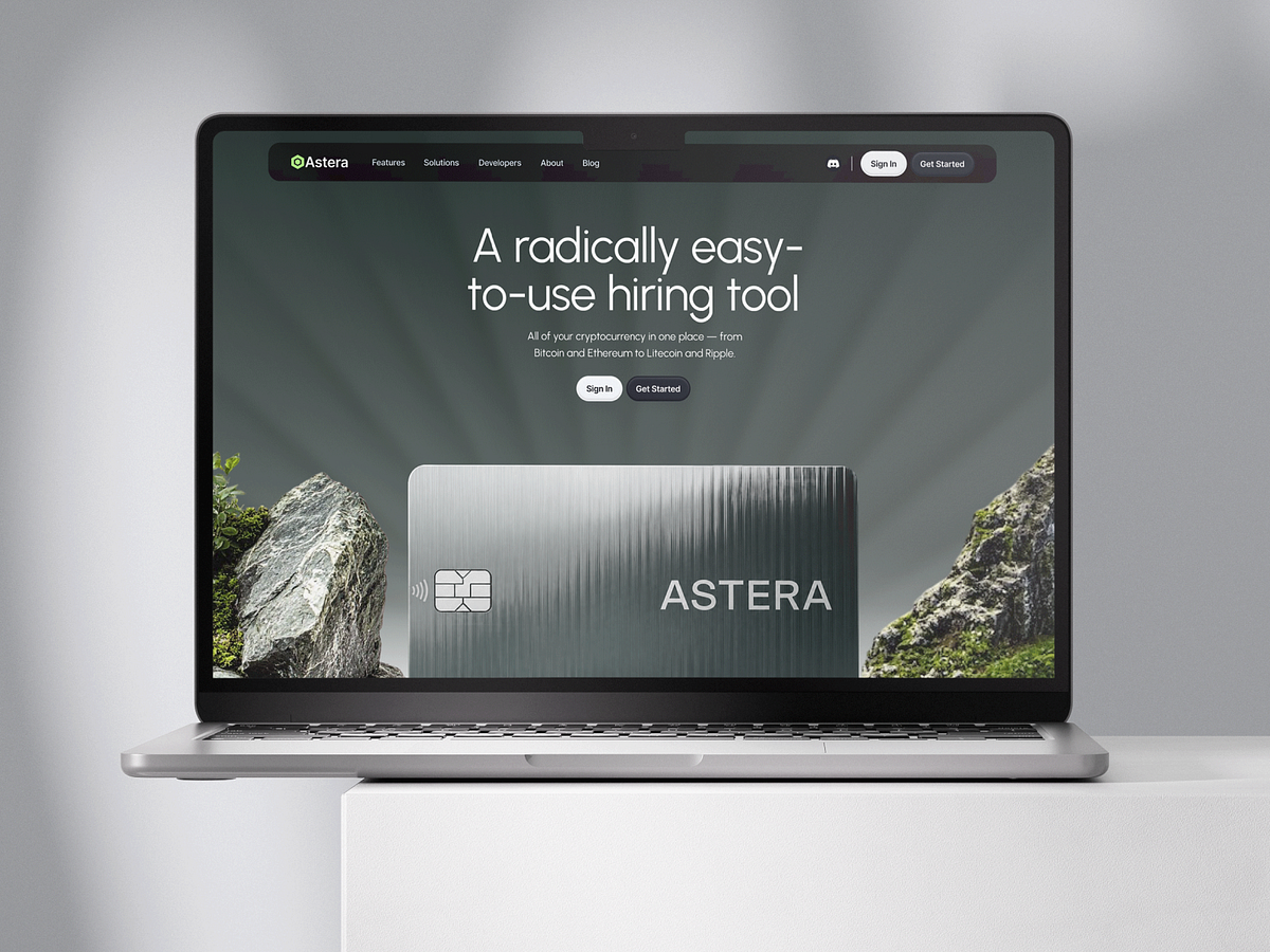 Astera – Finance Platform Landing Page 💰🏦 Image 0