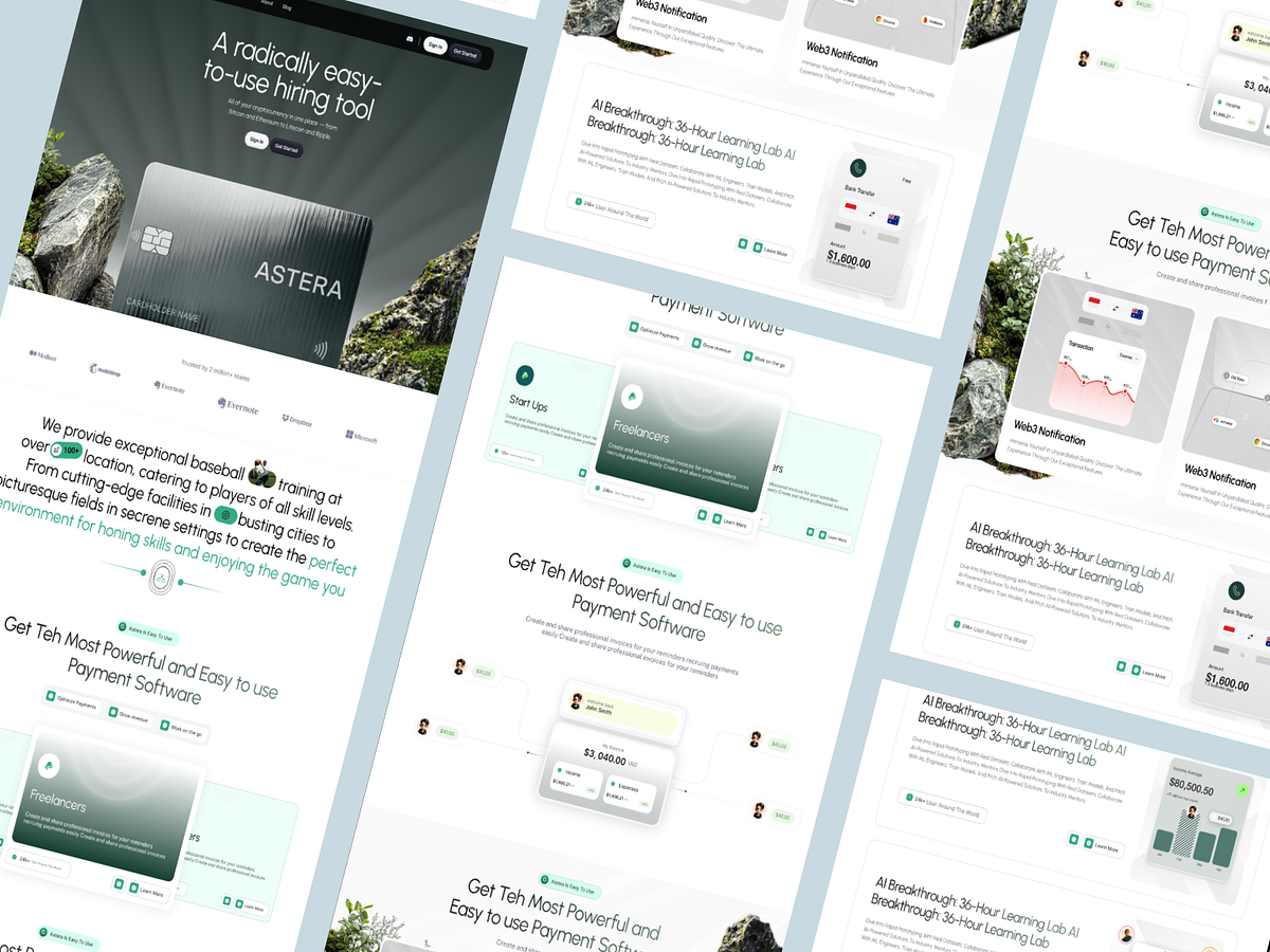 Astera – Finance Platform Landing Page 💰🏦 Image 3