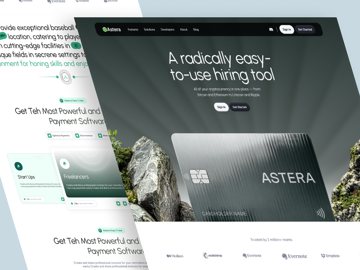Astera – Finance Platform Landing Page 💰🏦 Image 4