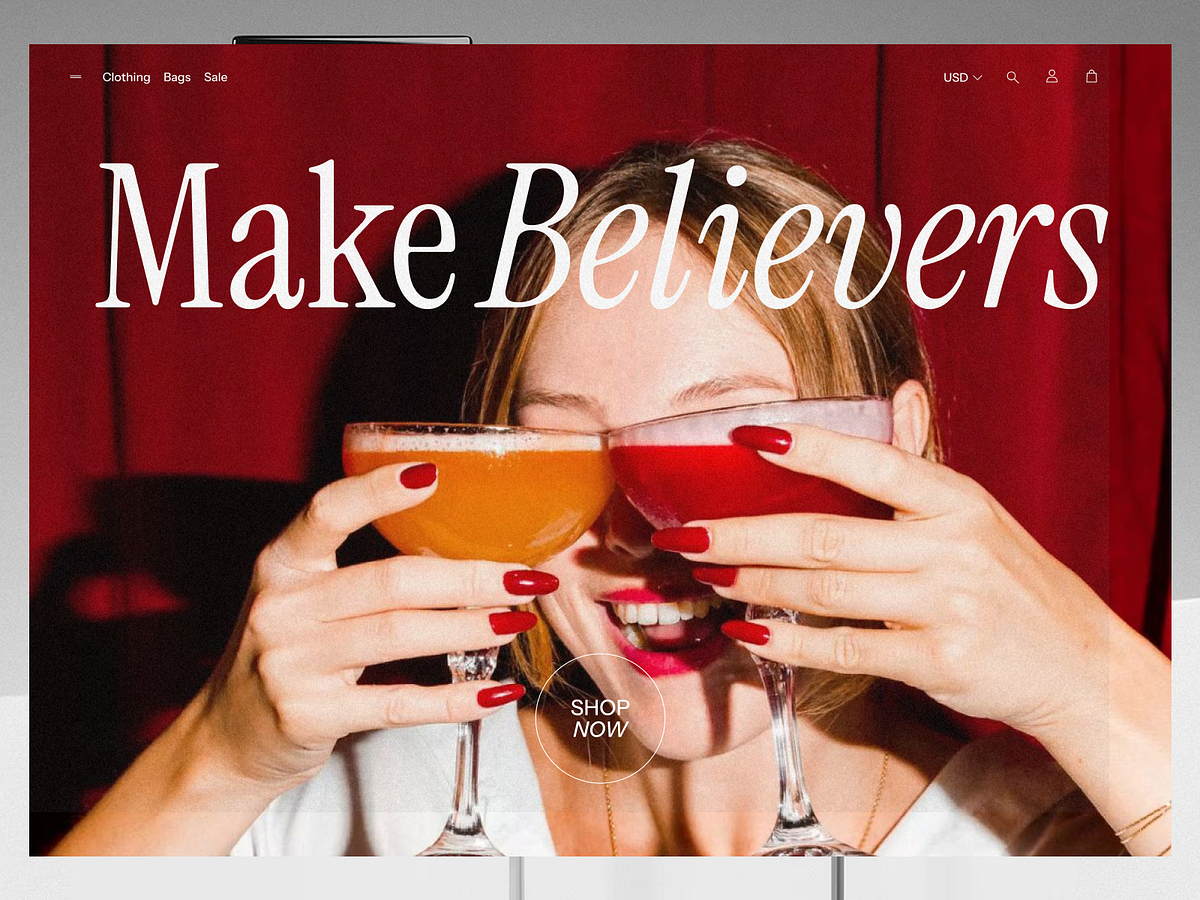 Fashion & Accessories Brand Landing Page 👕🛍️